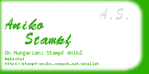 aniko stampf business card