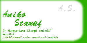 aniko stampf business card